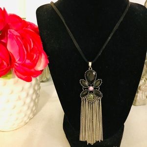 Edgy black Rhinestones set in silver plated back